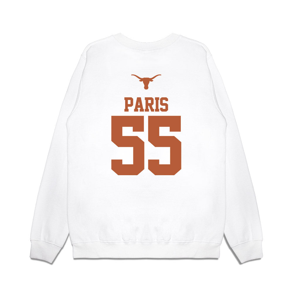Texas - NCAA Baseball : Jack Paris - USA Raglan Premium Crewneck Sweatshirt-1