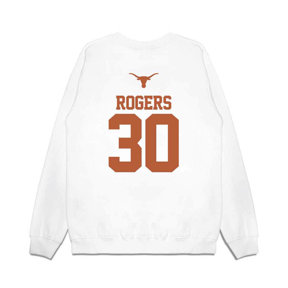 Texas - NCAA Baseball : Kaleb Rogers - USA Raglan Premium Crewneck Sweatshirt-1