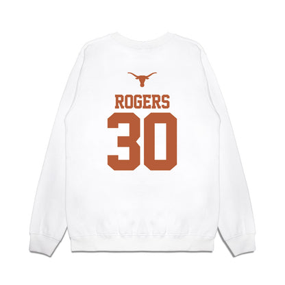 Texas - NCAA Baseball : Kaleb Rogers - USA Raglan Premium Crewneck Sweatshirt-1