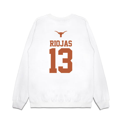 Texas - NCAA Baseball : Ruger Riojas - USA Raglan Premium Crewneck Sweatshirt-1