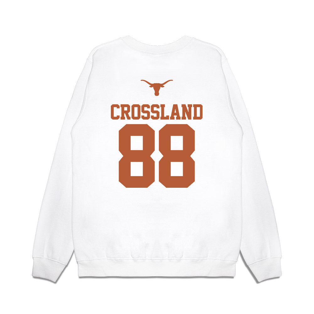 Texas - NCAA Baseball : Brett Crossland - USA Raglan Premium Crewneck Sweatshirt-1