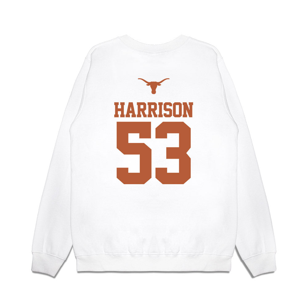 Texas - NCAA Baseball : Luke Harrison - USA Raglan Premium Crewneck Sweatshirt-1