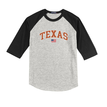 Texas - NCAA Baseball : Kaleb Rogers - USA Raglan Youth Raglan T-Shirt-0