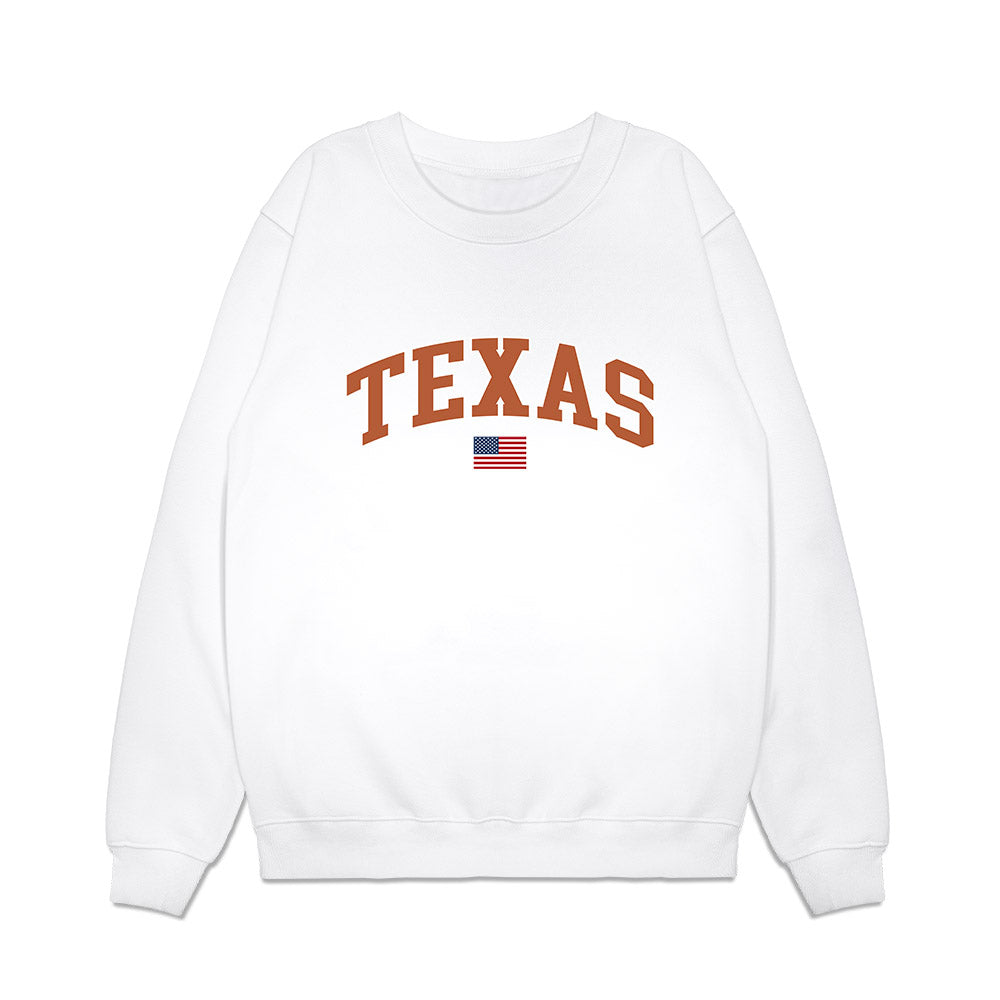 Texas - NCAA Baseball : Thomas Burns - USA Raglan Premium Crewneck Sweatshirt-0