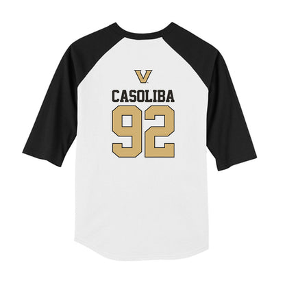 Vanderbilt - NCAA Baseball : Adria Casoliba - USA Youth Raglan T-Shirt-1