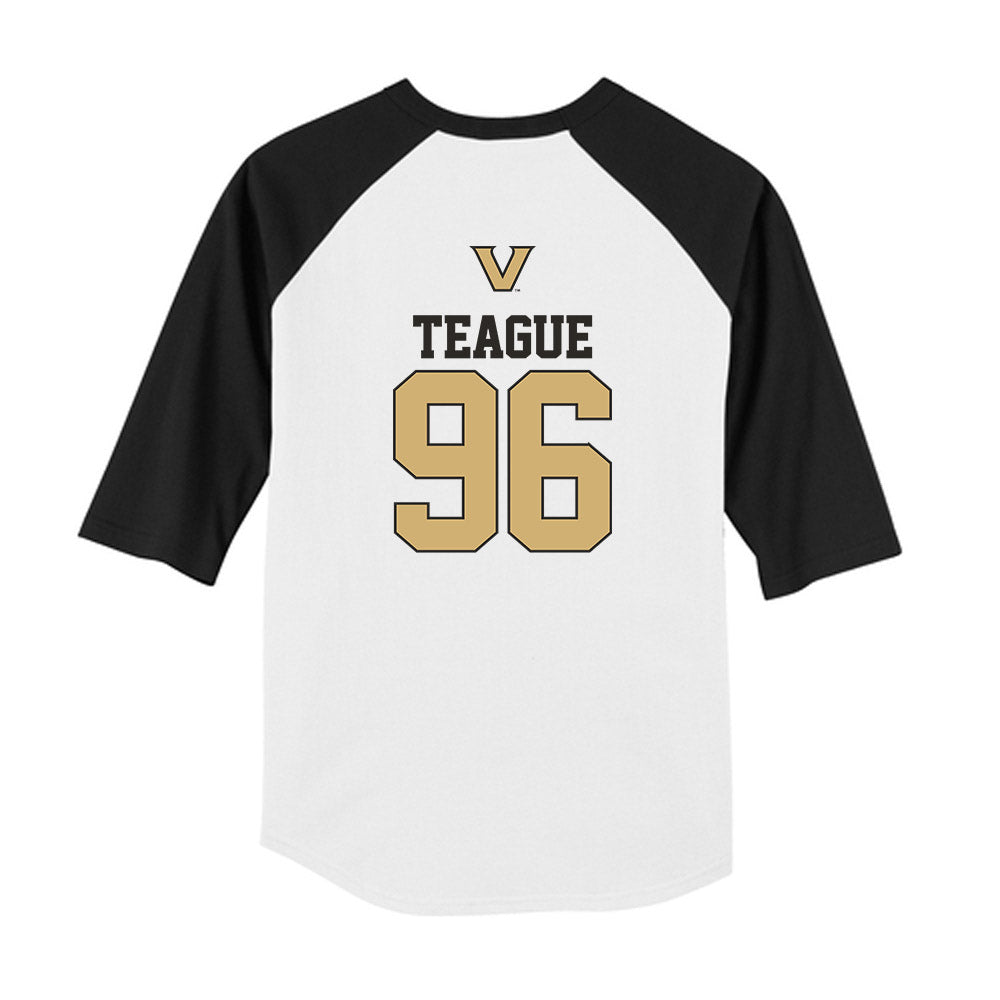Vanderbilt - NCAA Baseball : Nathan Teague - USA Youth Raglan T-Shirt-1