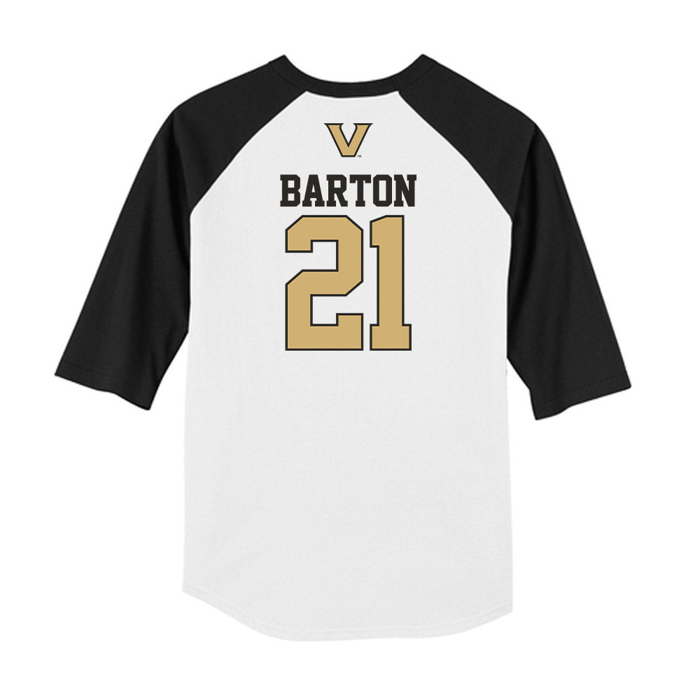 Vanderbilt - NCAA Baseball : Hudson Barton - USA Raglan Shirt-1