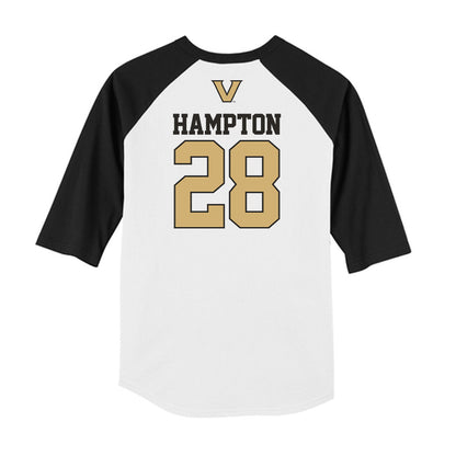 Vanderbilt - NCAA Baseball : Will Hampton - USA Raglan Shirt-1