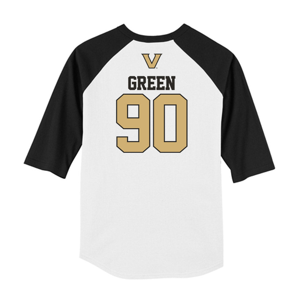 Vanderbilt - NCAA Baseball : Miller Green - USA Raglan Shirt-1