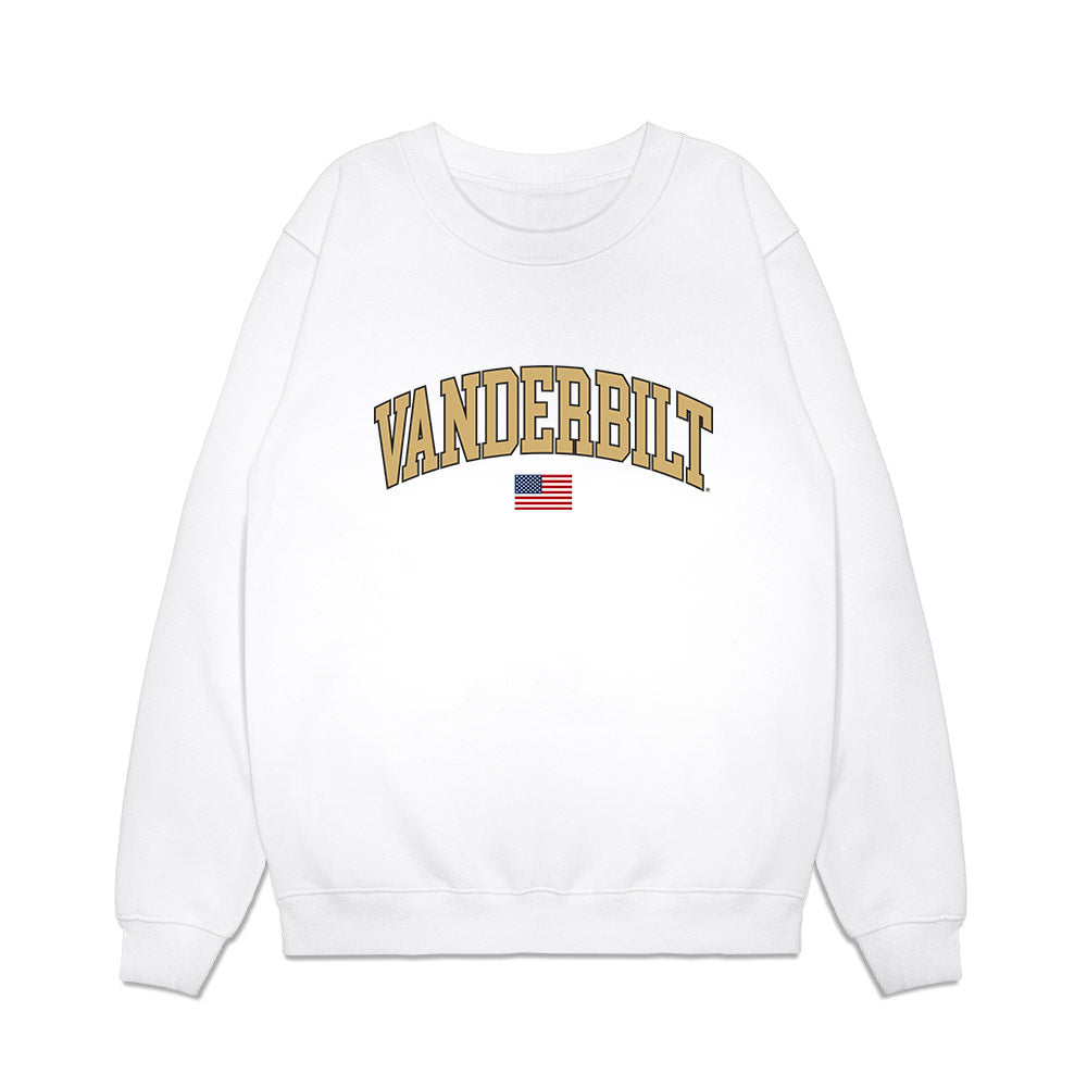 Vanderbilt - NCAA Baseball : Will Hampton - USA Premium Crewneck Sweatshirt-0