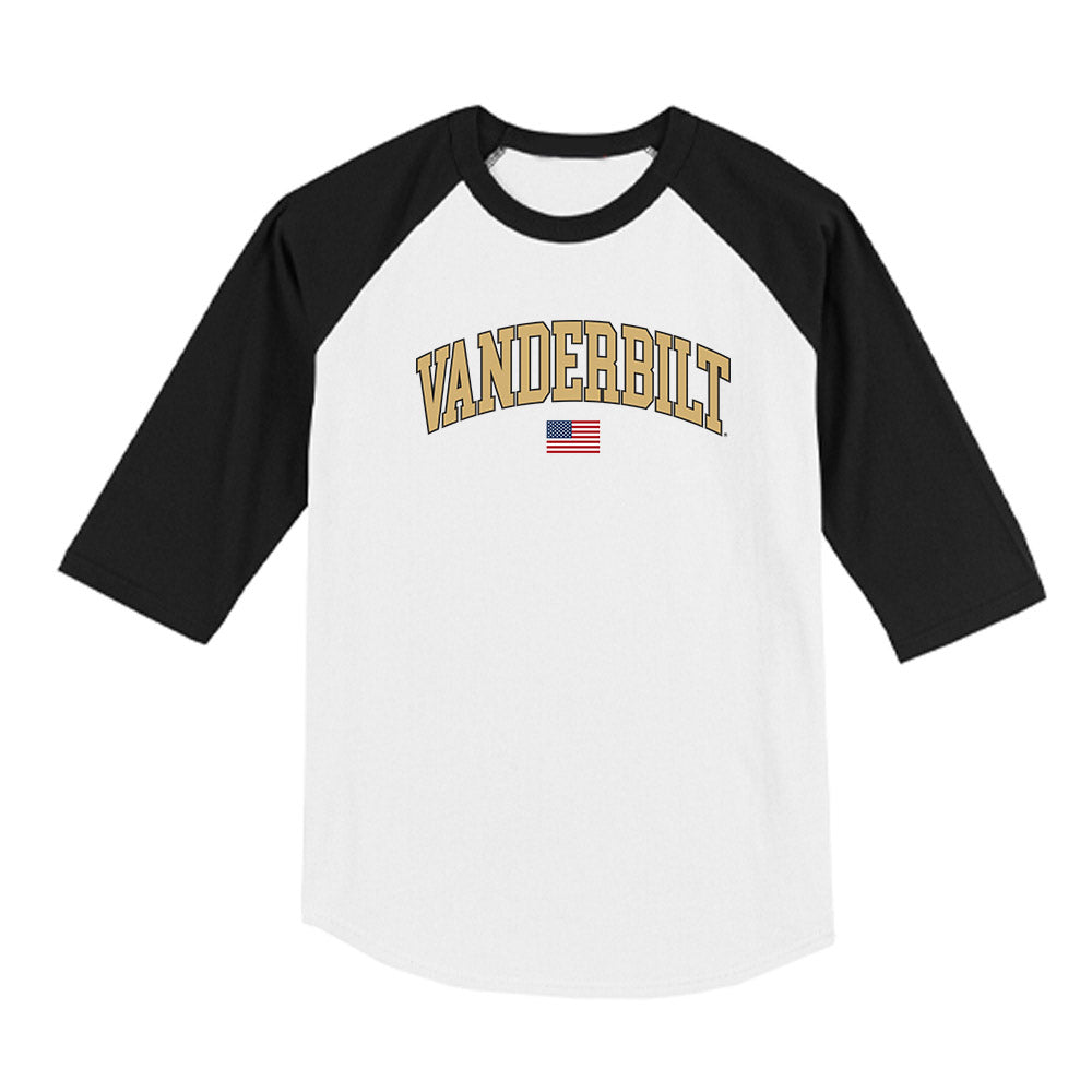Vanderbilt - NCAA Baseball : Jameson Napper - USA Raglan Shirt-0