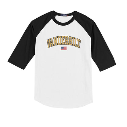 Vanderbilt - NCAA Baseball : Hudson Barton - USA Youth Raglan T-Shirt-0