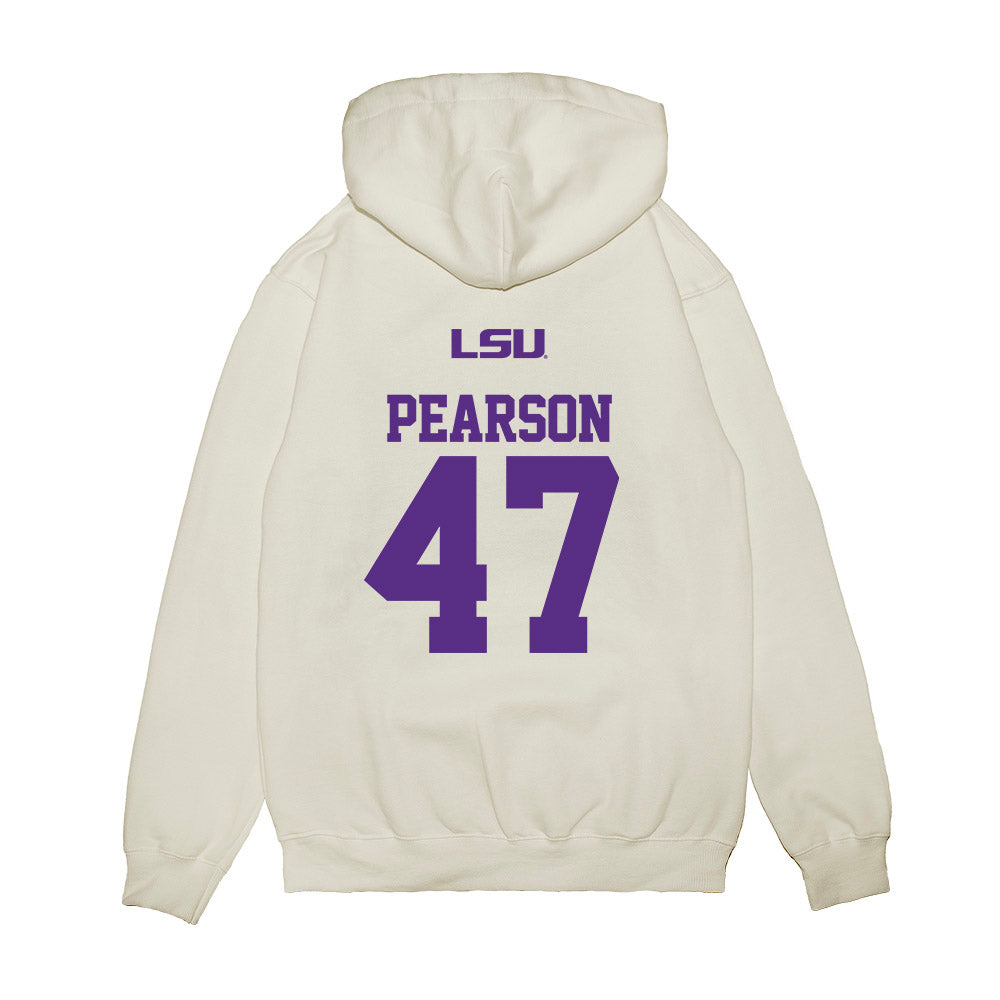 LSU - NCAA Baseball : John Pearson - USA Premium Hooded Sweatshirt-1