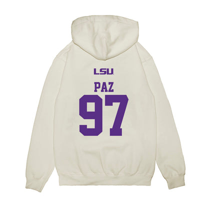 LSU - NCAA Baseball : Marcos Paz - USA Premium Hooded Sweatshirt-1