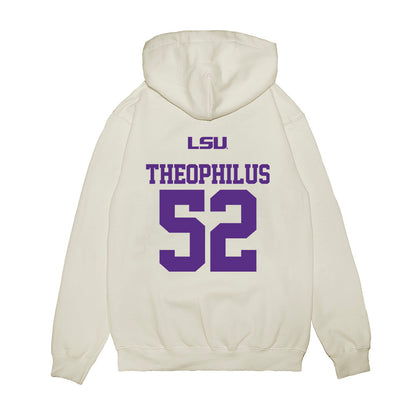 LSU - NCAA Baseball : Zion Theophilus - USA Premium Hooded Sweatshirt-1