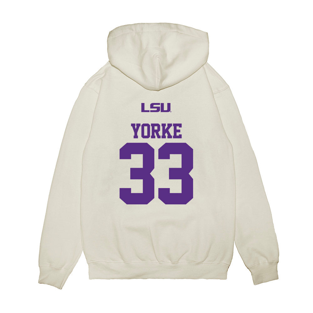 LSU - NCAA Baseball : Zach Yorke - USA Premium Hooded Sweatshirt-1