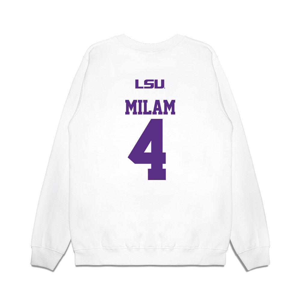 LSU - NCAA Baseball : Steven Milam - USA Premium Crewneck Sweatshirt-1