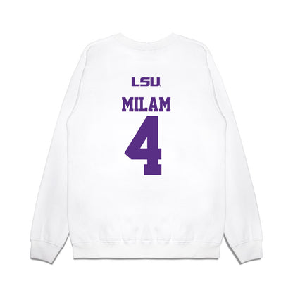 LSU - NCAA Baseball : Steven Milam - USA Premium Crewneck Sweatshirt-1