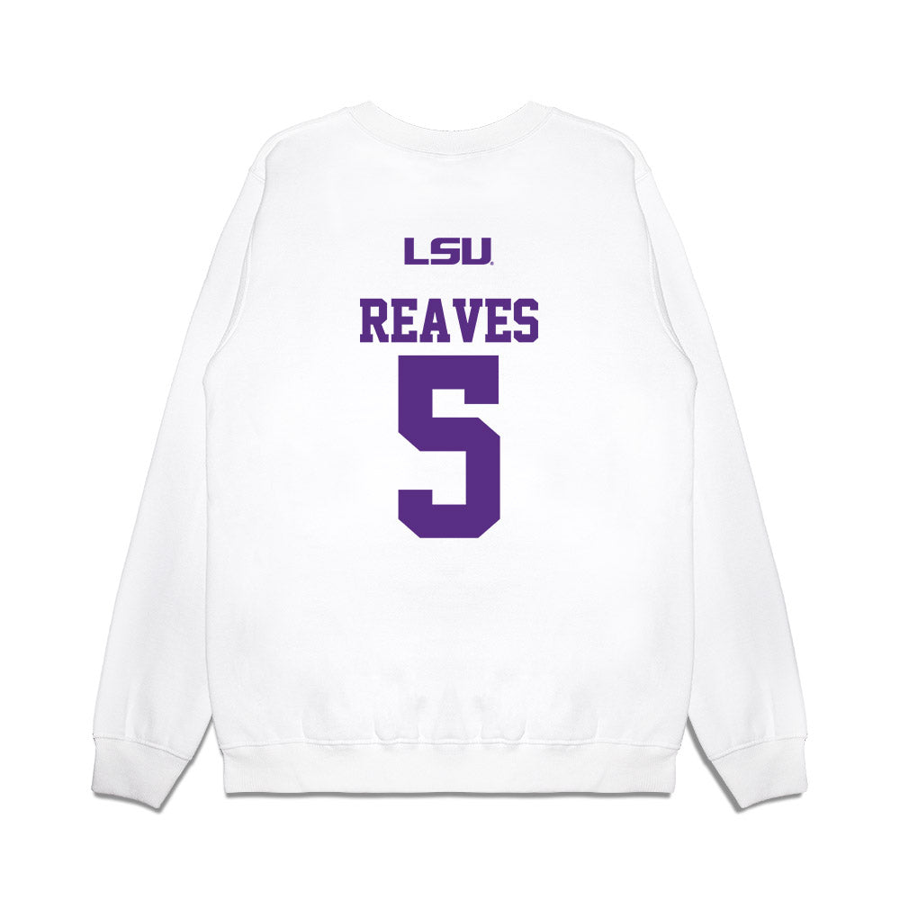 LSU - NCAA Baseball : Tanner Reaves - USA Premium Crewneck Sweatshirt-1