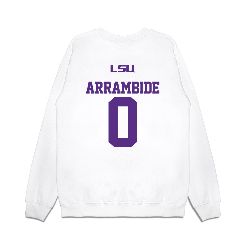 LSU - NCAA Baseball : Cade Arrambide - USA Premium Crewneck Sweatshirt-1
