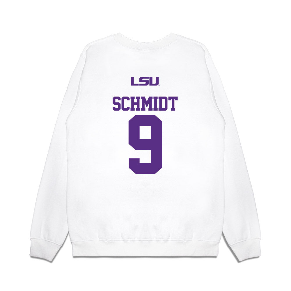 LSU - NCAA Baseball : William Schmidt - USA Premium Crewneck Sweatshirt-1