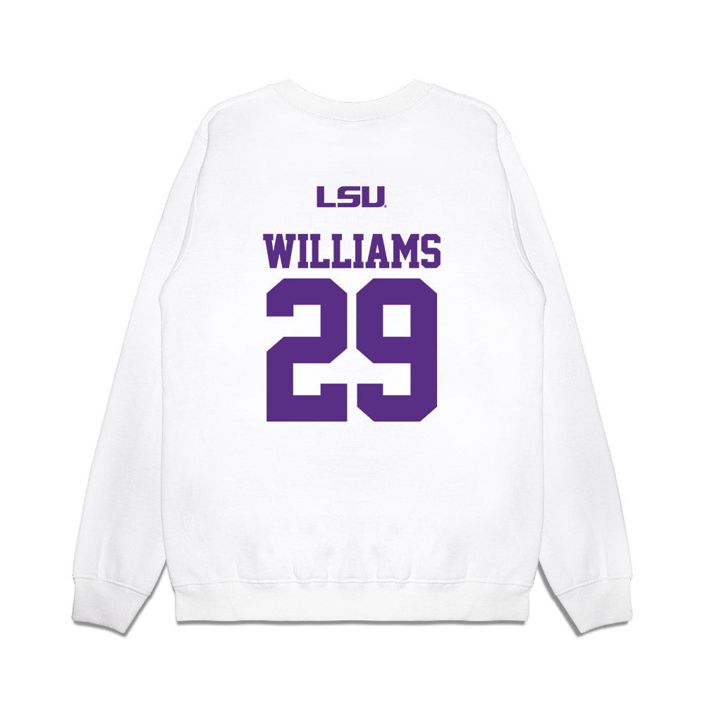 LSU - NCAA Baseball : Cooper Williams - USA Premium Crewneck Sweatshirt-1