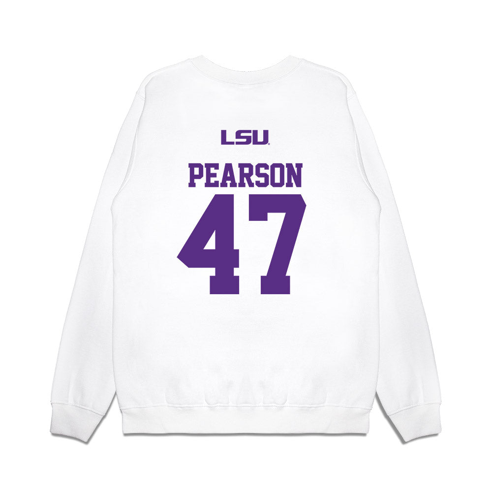 LSU - NCAA Baseball : John Pearson - USA Premium Crewneck Sweatshirt-1