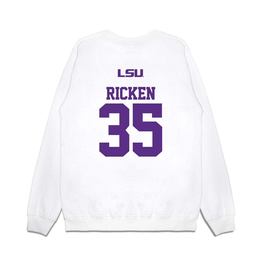 LSU - NCAA Baseball : Reagan Ricken - USA Premium Crewneck Sweatshirt-1