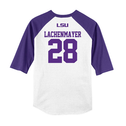 LSU - NCAA Baseball : Danny Lachenmayer - USA Raglan Shirt-1