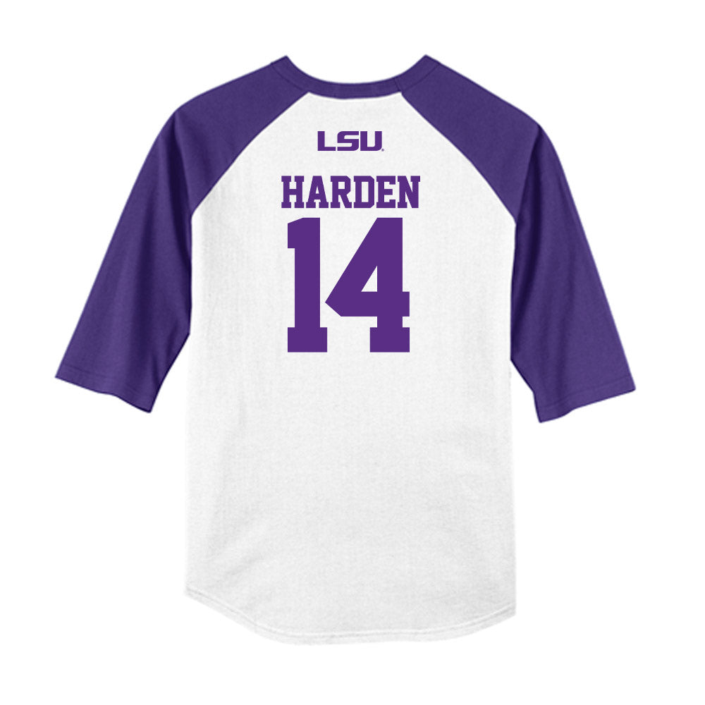 LSU - NCAA Baseball : Daniel Harden - USA Raglan Shirt-1