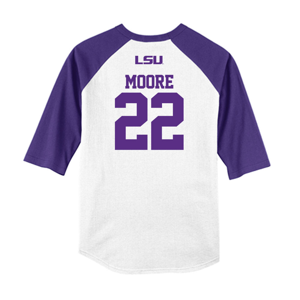 LSU - NCAA Baseball : Cooper Moore - USA Raglan Shirt-1