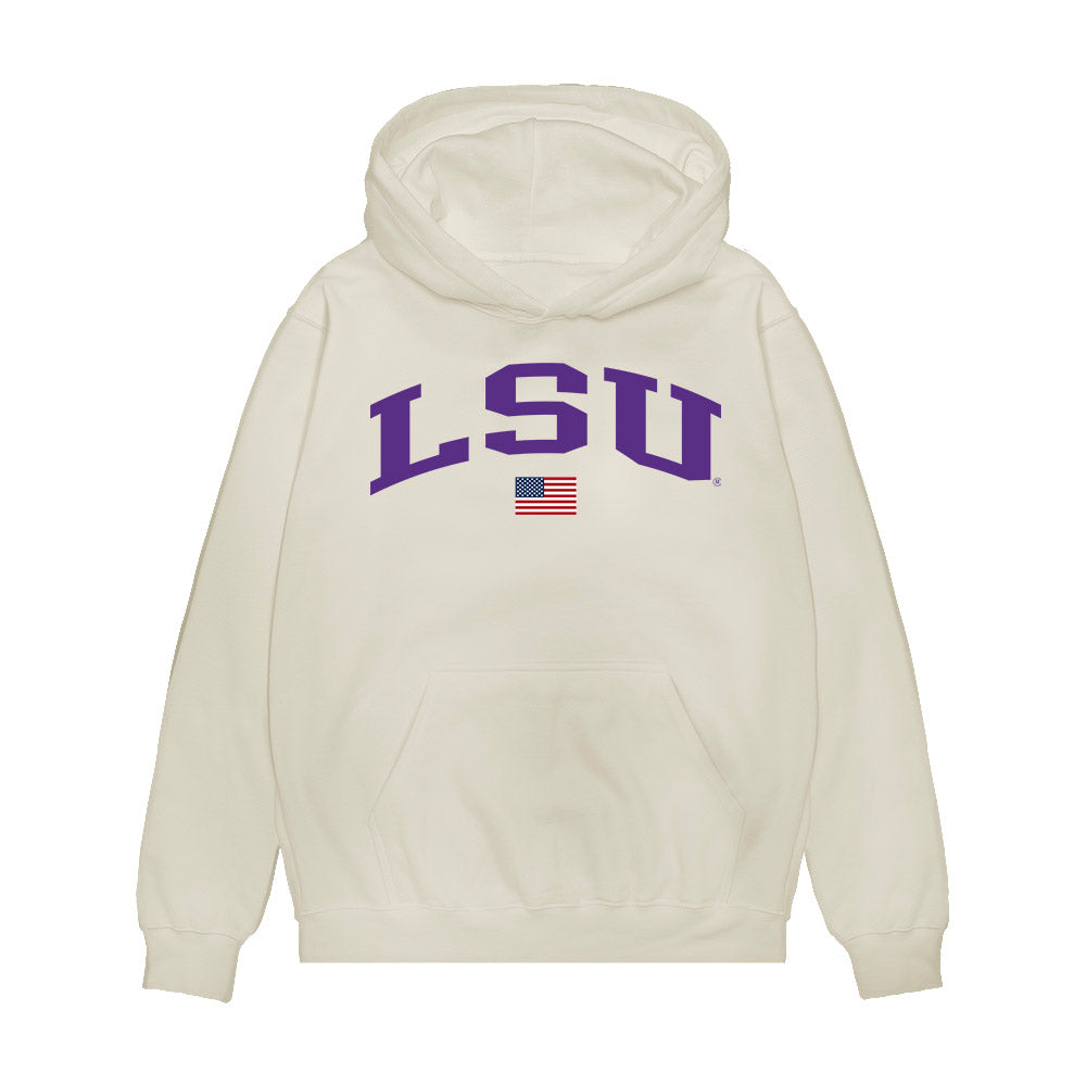 LSU - NCAA Baseball : Ethan Plog - USA Premium Hooded Sweatshirt-0