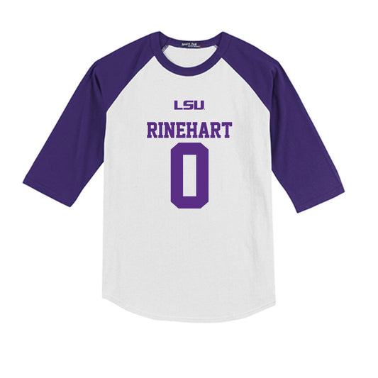 LSU - NCAA Baseball : Jace Rinehart - USA Youth Raglan T-Shirt-0