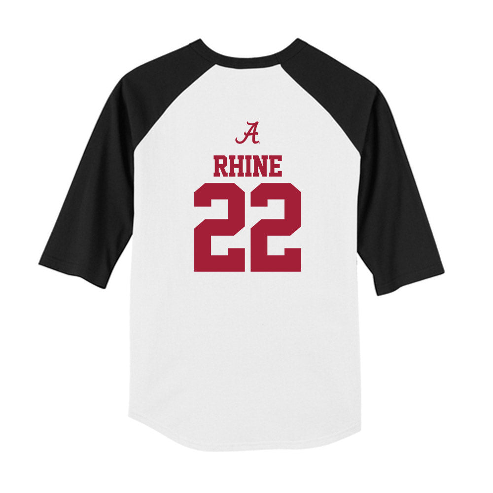 Alabama - NCAA Baseball : Will Rhine - USA Raglan Youth Raglan T-Shirt-1