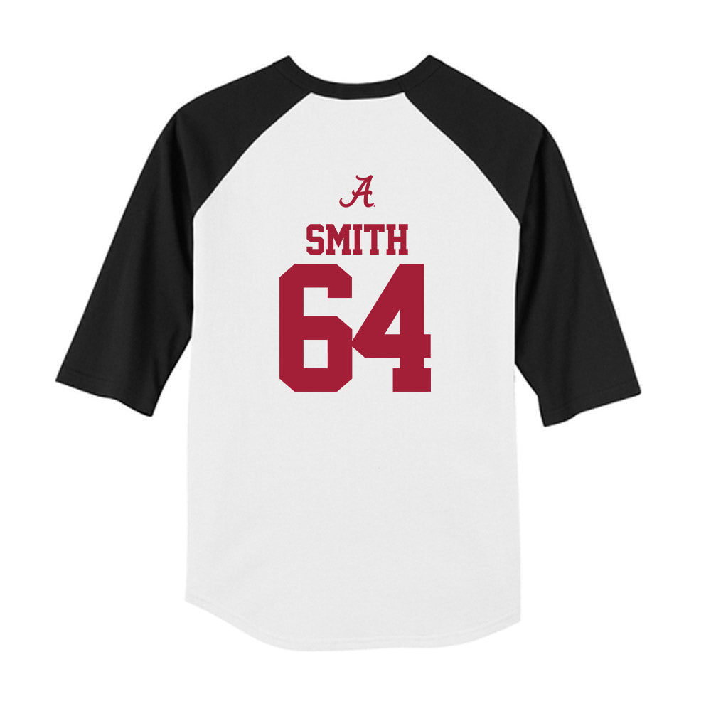 Alabama - NCAA Football : Mac Smith - USA Raglan Youth Raglan T-Shirt-1