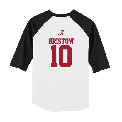 Alabama - NCAA Men's Basketball : Keitenn Bristow - USA Raglan Youth Raglan T-Shirt-1
