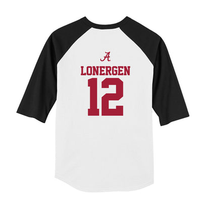 Alabama - NCAA Football : Dylan Lonergen - USA Raglan Youth Raglan T-Shirt-1