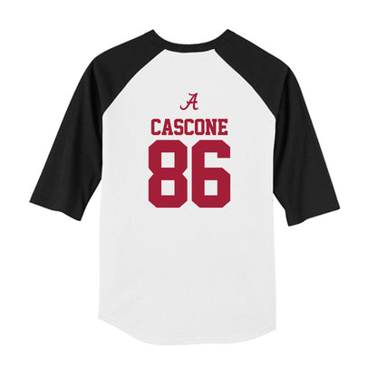 Alabama - NCAA Football : Jude Cascone - USA Raglan Youth Raglan T-Shirt-1