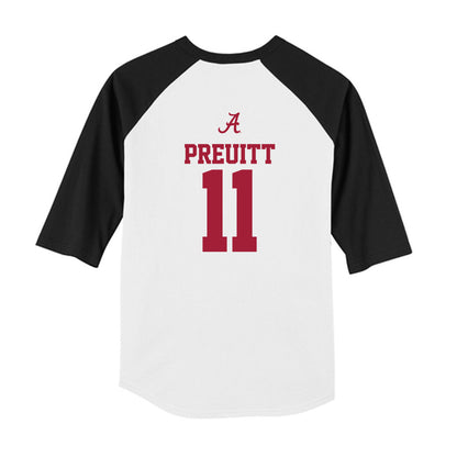 Alabama - NCAA Softball : Larissa Preuitt - USA Raglan Youth Raglan T-Shirt-1