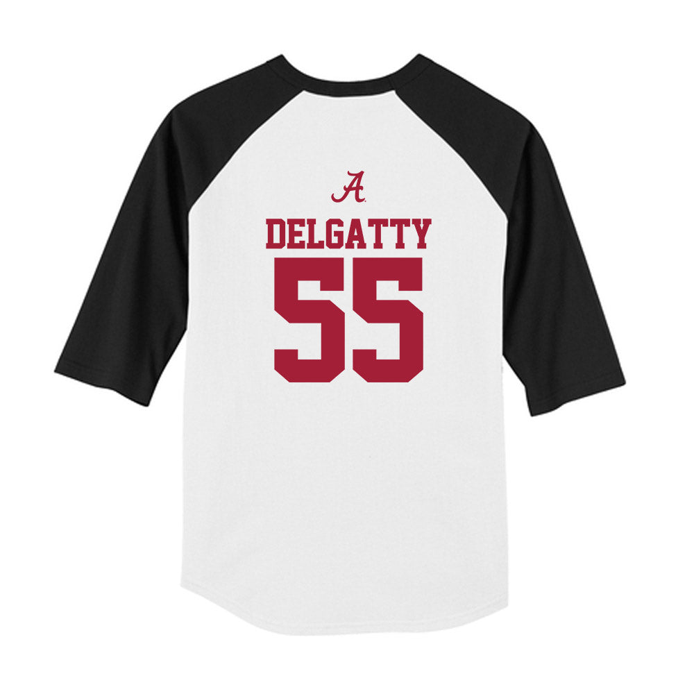 Alabama - NCAA Football : Racin Delgatty - USA Raglan Youth Raglan T-Shirt-1