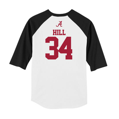 Alabama - NCAA Football : London Hill - USA Raglan Raglan Shirt-1