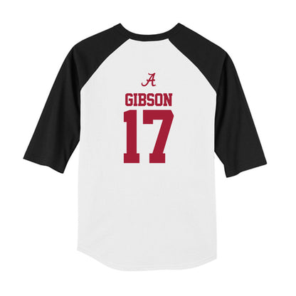 Alabama - NCAA Football : Zyan Gibson - USA Raglan Youth Raglan T-Shirt-1
