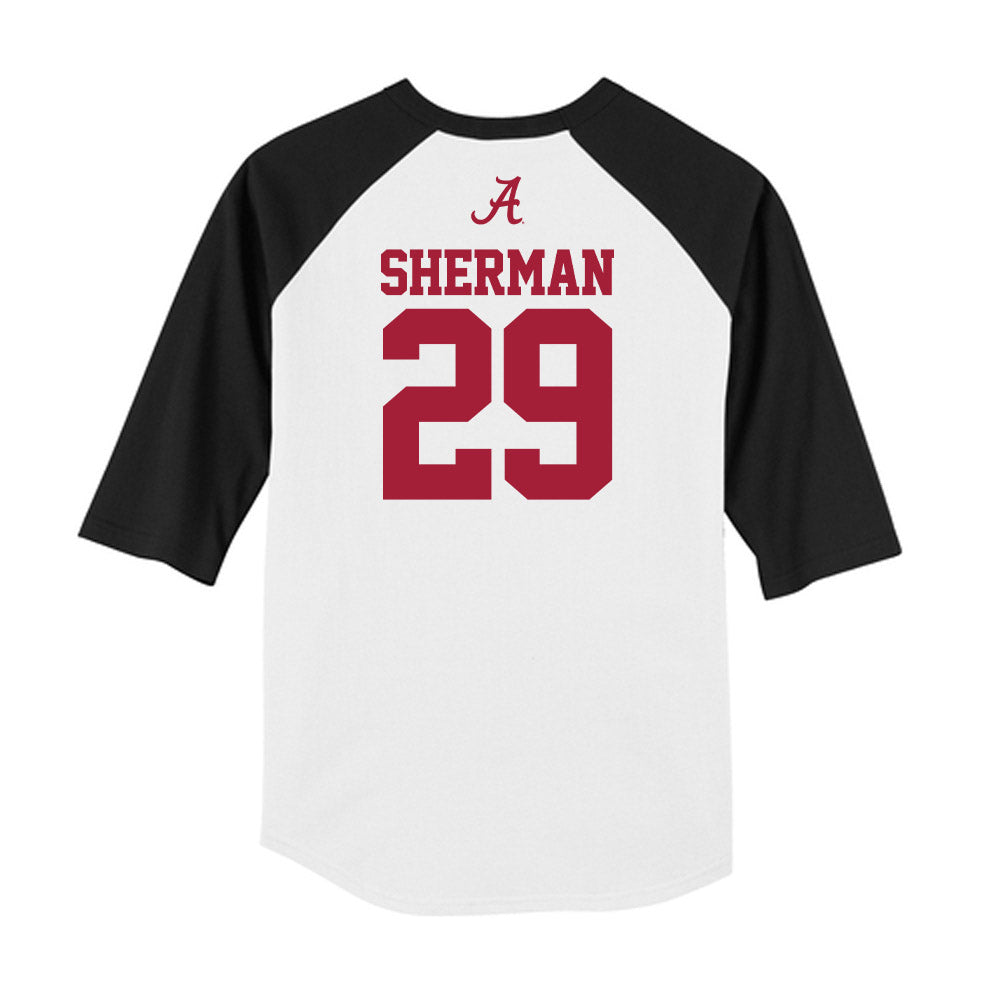 Alabama - NCAA Football : Nick Sherman - USA Raglan Raglan Shirt-1