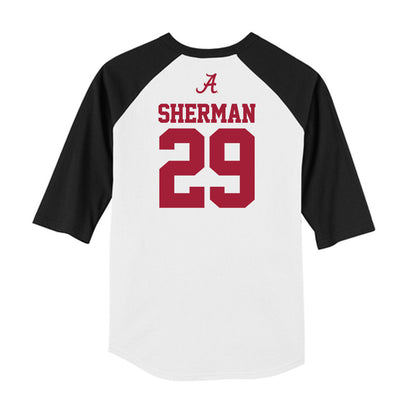 Alabama - NCAA Football : Nick Sherman - USA Raglan Raglan Shirt-1