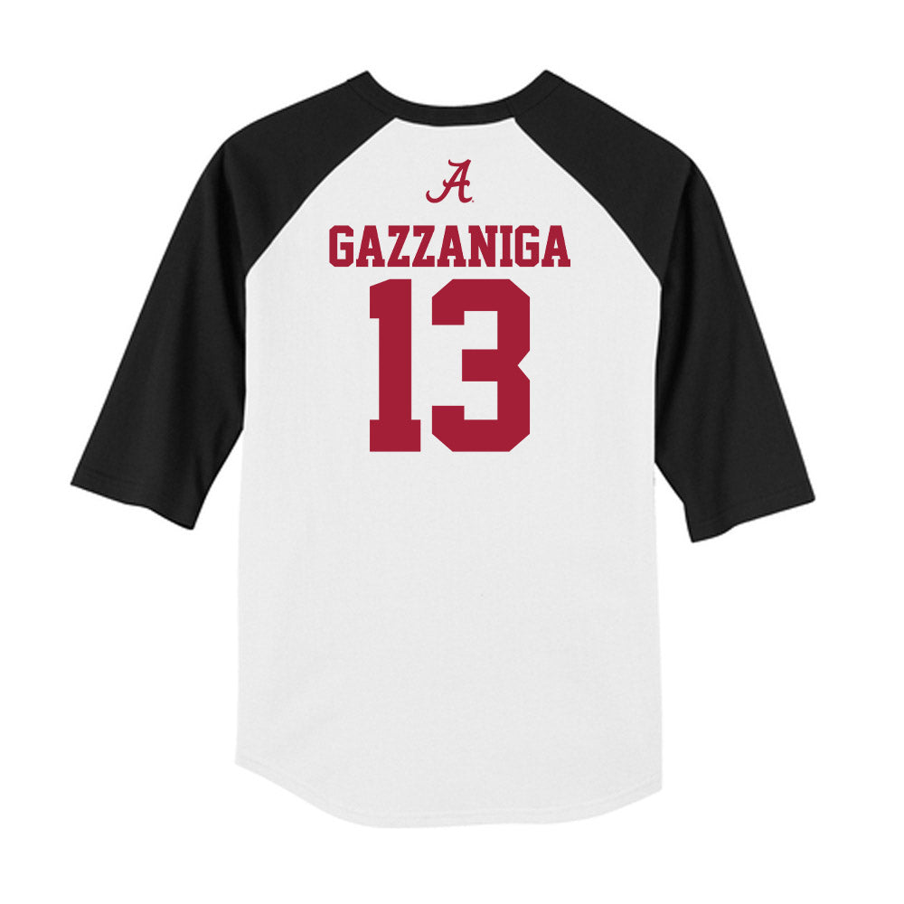 Alabama - NCAA Football : John Gazzaniga - USA Raglan Raglan Shirt-1