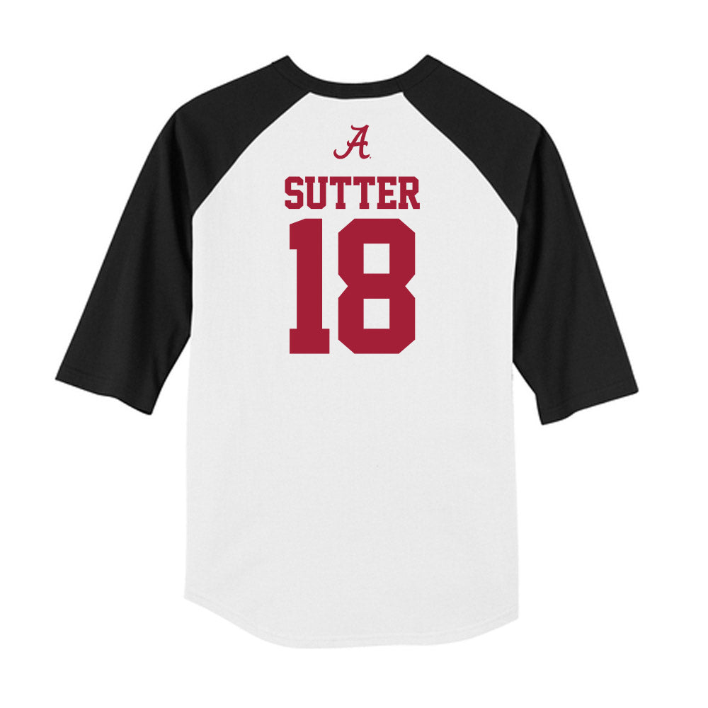 Alabama - NCAA Football : Mack Sutter - USA Raglan Raglan Shirt-1
