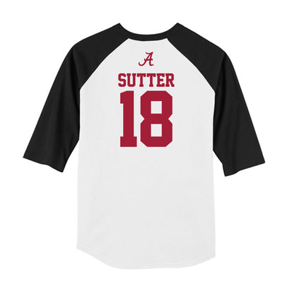 Alabama - NCAA Football : Mack Sutter - USA Raglan Raglan Shirt-1
