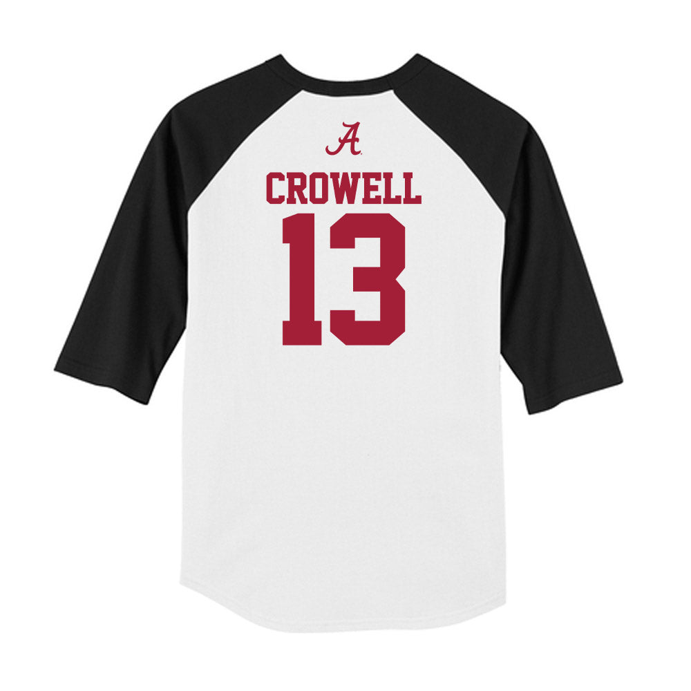 Alabama - NCAA Football : EJ Crowell - USA Raglan Raglan Shirt-1