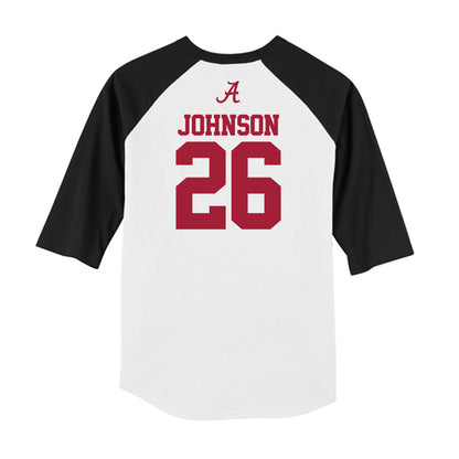 Alabama - NCAA Baseball : Zack Johnson - USA Raglan Raglan Shirt-1