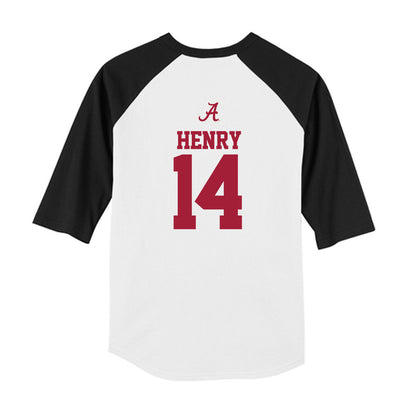 Alabama - NCAA Football : Fatutoa Henry - USA Raglan Youth Raglan T-Shirt-1